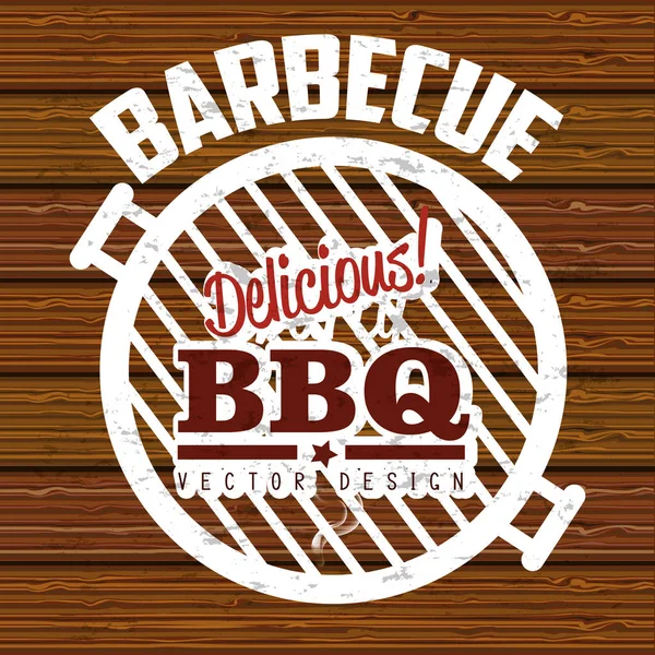 Heerlijke barbecue voedsel pictogram — Stockvector