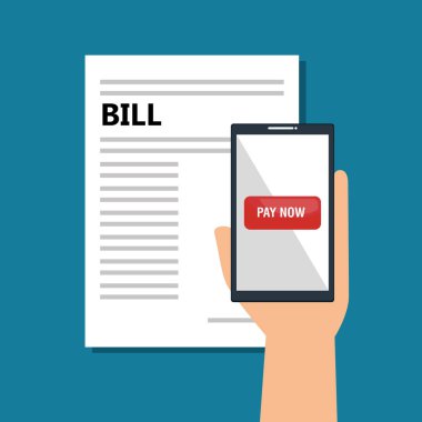 Mobil ödeme kavramı simgesi