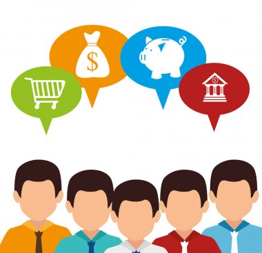 izole iş adamları karakter avatar