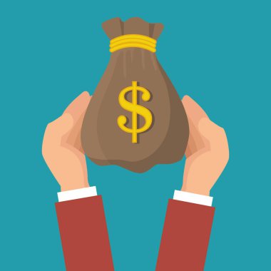 para çantası izole simgesi