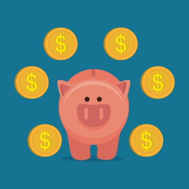 crowdfunding tasarruf konsept simgesi