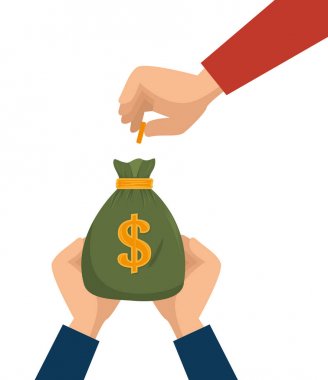 crowdfunding tasarruf konsept simgesi