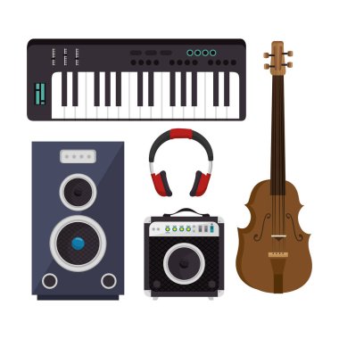 müzik aletleri Icons set