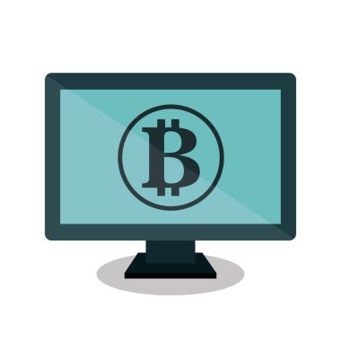 düz simgeler ticaret bitcoins