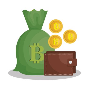 düz simgeler ticaret bitcoins