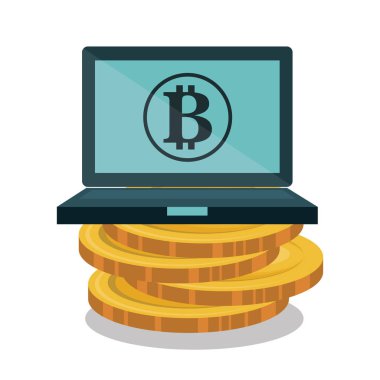 düz simgeler ticaret bitcoins