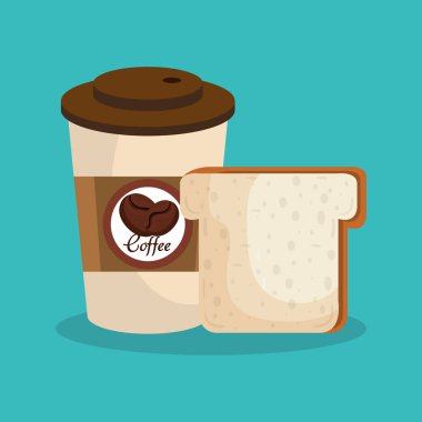 kahve ve ekmek lezzetli breakfast