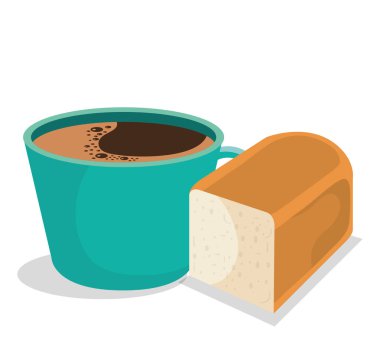 kahve ve ekmek lezzetli breakfast