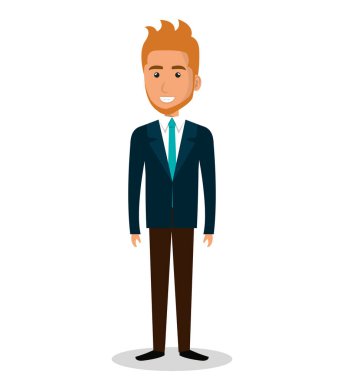 işadamı avatar karakter simgesi