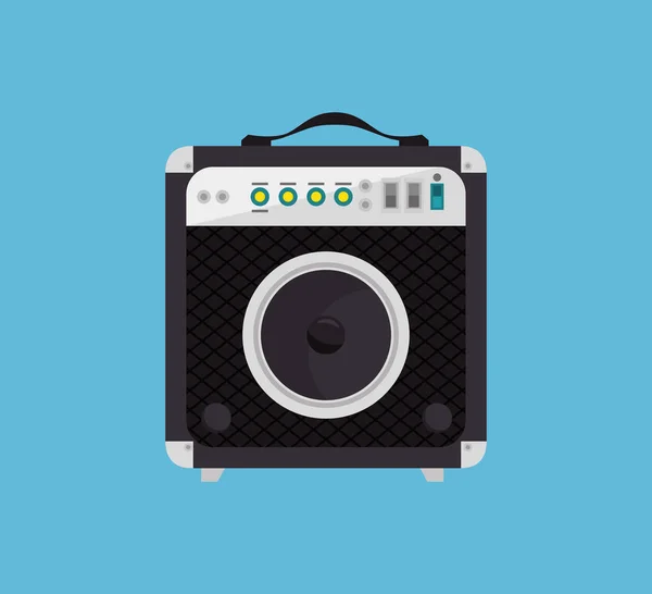 Speaker sound device icon — Stock Vector