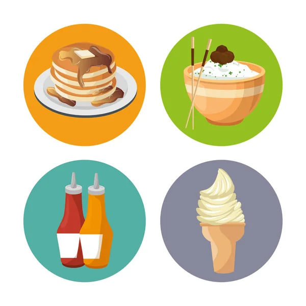 Nutritive food menu icon — Stock Vector