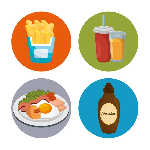 Icône du menu des aliments nutritifs — Image vectorielle