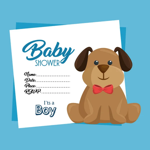 बेबी शॉवर निमंत्रण कार्ड — स्टॉक वेक्टर