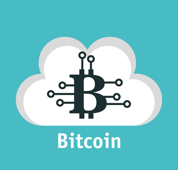 Bitcoins negociação ícones planos —  Vetores de Stock