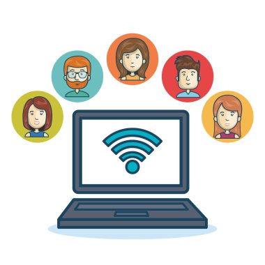 dizüstü online topluluk medya