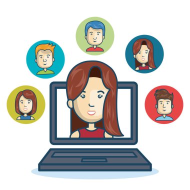 kadın topluluk online smartphone tasarım