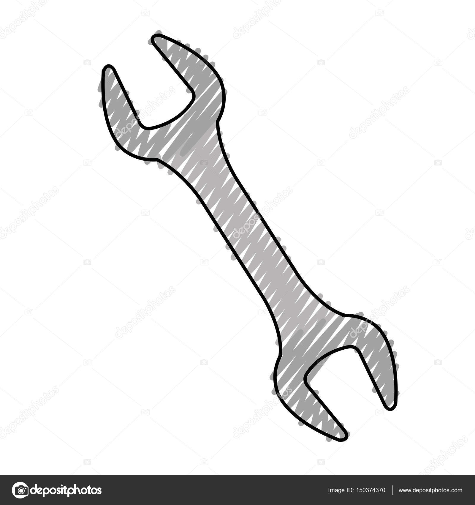 Wrench key tool icon Stock Vector Image by ©yupiramos 150374370