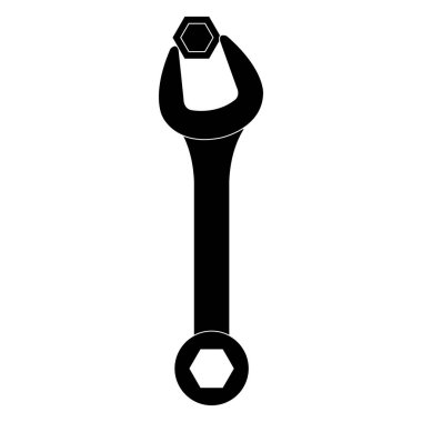 İngiliz anahtarı anahtar aracı simgesini