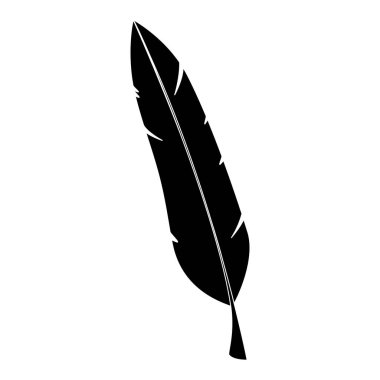 tüy dekoratif izole simgesi