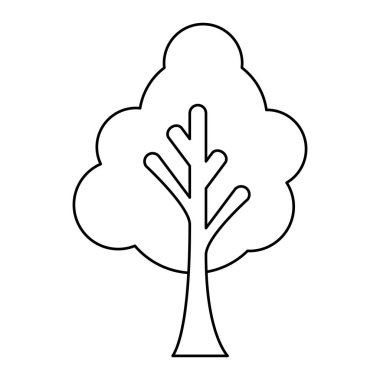 ağaç bitki izole simgesi