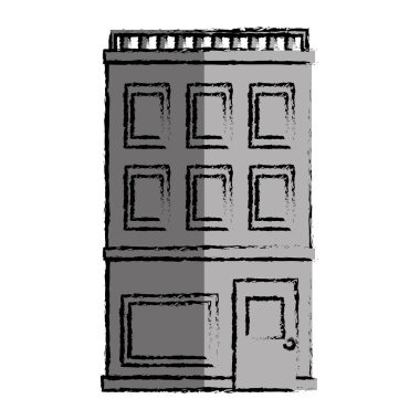 bina inşaat izole simgesi