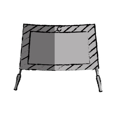 İnşaat bariyer izole simgesi