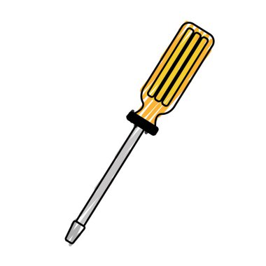 tornavida aracı izole simgesi