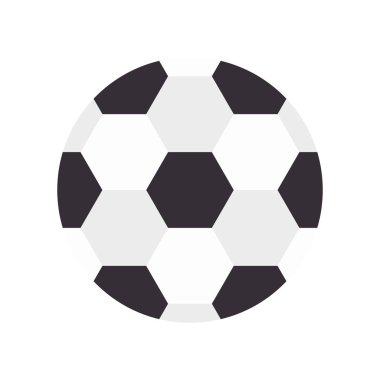Futbol balon izole simgesi