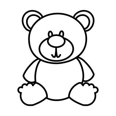 ayı teddy izole simgesi