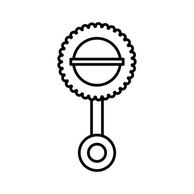 Bebek marakas izole simgesi