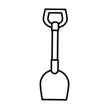 kürek aracı izole simgesi