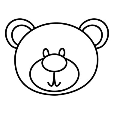 ayı teddy izole simgesi