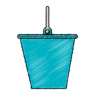 kova aracı izole simgesi