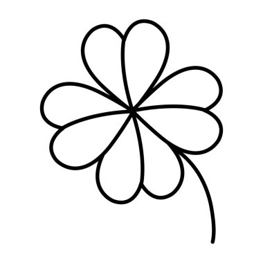 yonca yaprağı izole simgesi