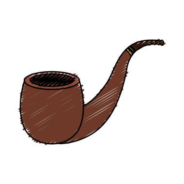 Ahşap Boru izole simgesi