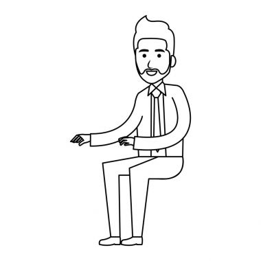 oturmuş yapıyor işadamı poz