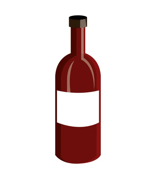 Design de rótulo de vinho isolado — Vetor de Stock