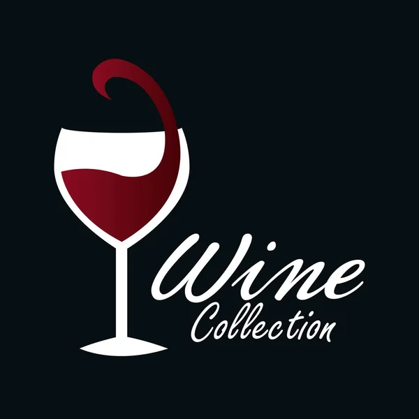 Diseño de etiqueta de vino aislado — Vector de stock