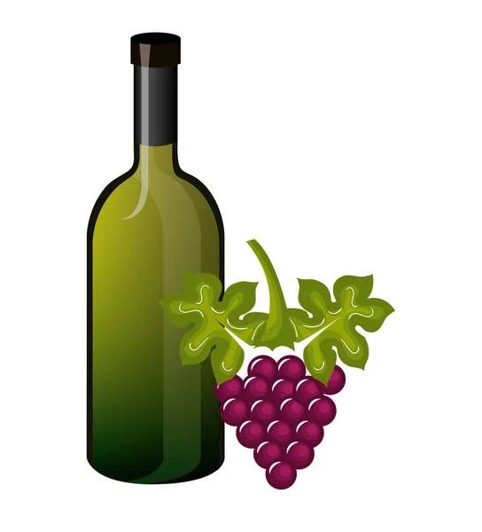Design de rótulo de vinho isolado — Vetor de Stock