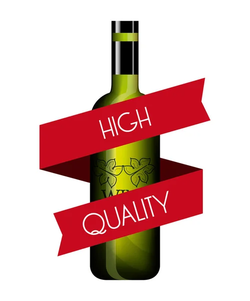 Design etichetta vino isolato — Vettoriale Stock