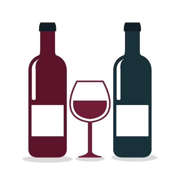 Design de rótulo de vinho isolado —  Vetores de Stock