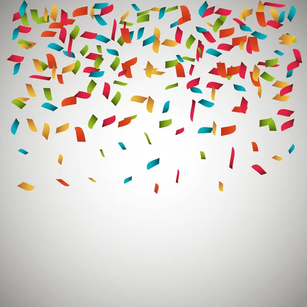 Confettis explosion festival isolé — Image vectorielle