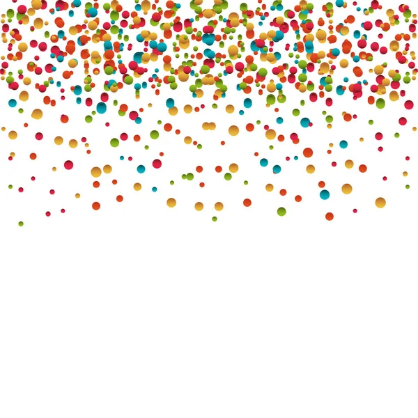 Confettis explosion festival isolé — Image vectorielle