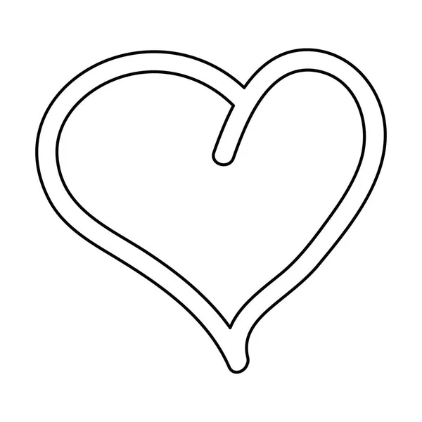 Cartão de amor com corações — Vetor de Stock