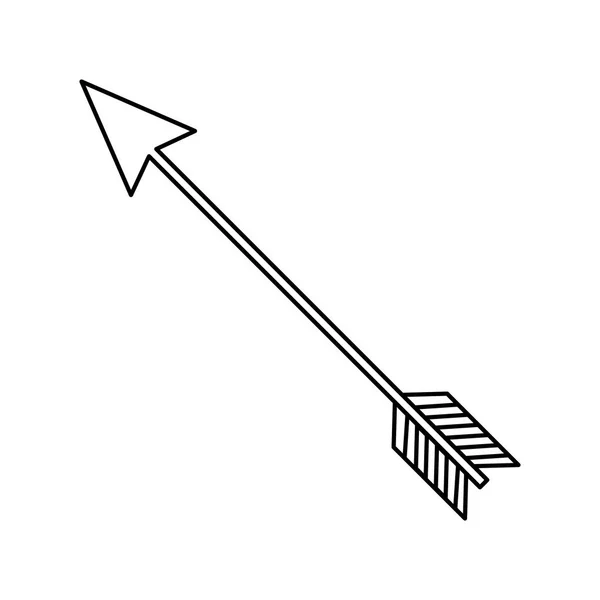 Flecha estilo boho icono — Vector de stock