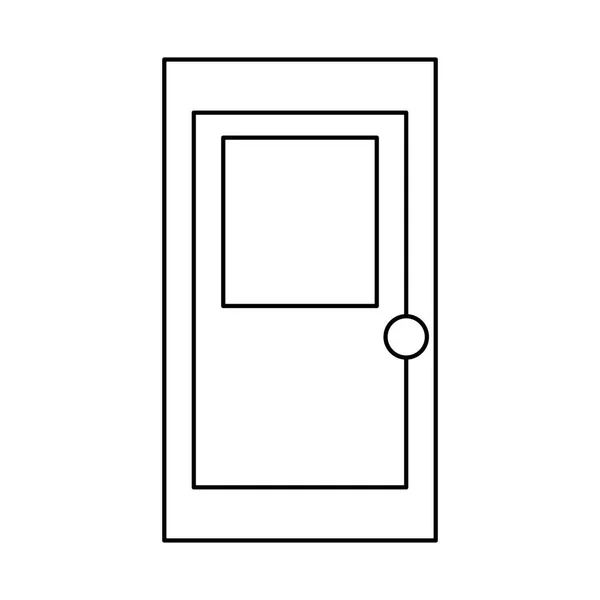 Зберігати двері ізольовані значок — стоковий вектор
