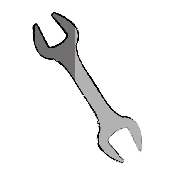 Wrench key tool icon — Stock Vector