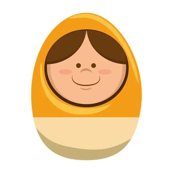 Küçük yumurta ahşap oyuncak — Stok Vektör