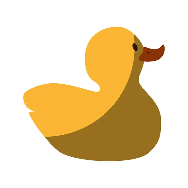 Plastic little ducky toy — Stock Vector
