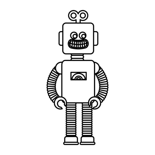 Robot electric játék ikon — Stock Vector
